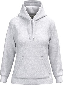 K473 Sweatshirt de senhora com capuz tam: L cor: Ash Heather...