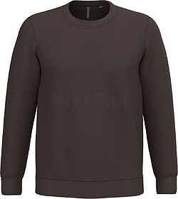 K474 Sweatshirt com decote redondo tam: L cor: Chocolate : K...