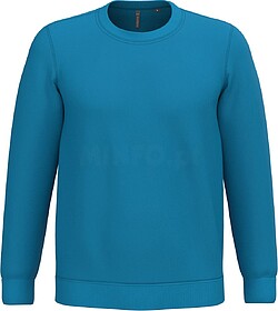 K474 Sweatshirt com decote redondo tam: XXL cor: Tropical Bl...