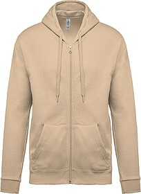 K479 Sweatshirt com fecho e capuz tam: XXL cor: Light Sand :...