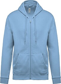 K479 Sweatshirt com fecho e capuz tam: M cor: Sky Blue : Kar...