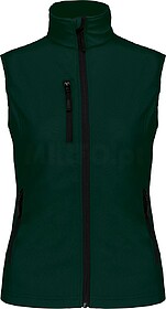 K404 Colete softshell de senhora tam: M cor: Bottle Green : ...