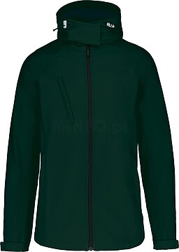 Blusão softshell de senhora com capuz amovível K414
