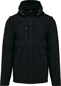 K422X Blusão softshell 3 camadas com capuz e mangas amovív...