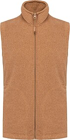 K913A Colete micropolar de homem tam: 4XL cor: Camel Heather...