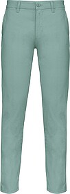 K740 Calças chino de homem tam: 52 cor: Sage : Kariban Teci...