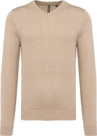 K965 Pullover decote V tam: L cor: Beige heather : Kariban