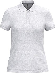 K242C Polo de senhora manga curta tam: L cor: Ash Heather : ...