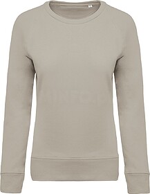 K481C Sweatshirt BIO de senhora com decote redondo e mangas ...