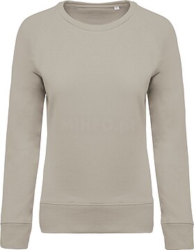 Sweatshirt BIO de senhora com decote redondo e mangas raglan K481
