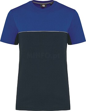 T-shirt bicolor eco-responsável de manga curta unissexo WK304