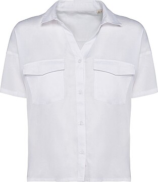 Camisa eco-responsável oversize em liocel de senhora SP514