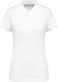 PK201 Polo Supima® de manga curta de senhora tam: L cor: Wh...
