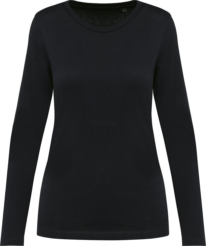 T-shirt Supima® decote redondo e manga comprida de senhora PK303