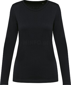 T-shirt Supima® decote redondo e manga comprida de senhora PK303