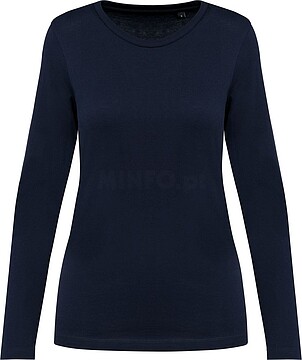 T-shirt Supima® decote redondo e manga comprida de senhora PK303