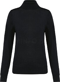 PK913 Camisola Merino de gola alta de senhora tam: L cor: Bl...
