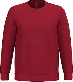 K474 Sweatshirt com decote redondo tam: M cor: Cherry Red : ...