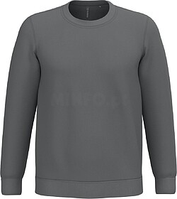 K474 Sweatshirt com decote redondo tam: L cor: Storm Grey : ...