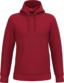 K476 Sweatshirt de homem com capuz tam: XS cor: Cherry Red :...
