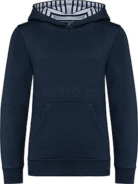 Sweatshirt com capuz em contraste estampado de criança K4014