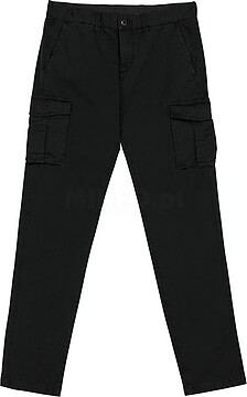 Calças cargo eco-responsáveis com aspecto lavado de homem NS740