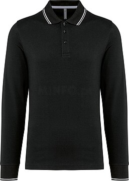 Polo malha piqué de manga comprida de homem K280