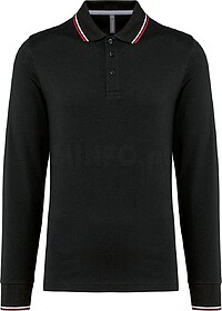 K280 Polo malha piqué de manga comprida de homem tam: 3XL c...