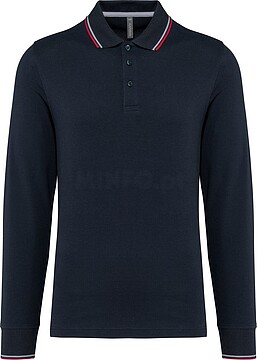 Polo malha piqué de manga comprida de homem K280