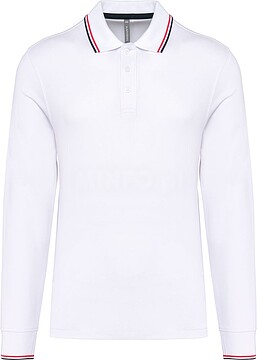 Polo malha piqué de manga comprida de homem K280