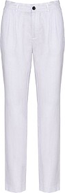 SP712 Calças em linho de senhora tam: 42 PT (42 FR) cor: Wh...