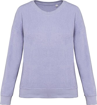 Sweatshirt eco-responsável em malha turca de senhora NS413
