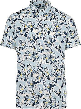 Camisa eco-responsável com padrão florido de homem NS530