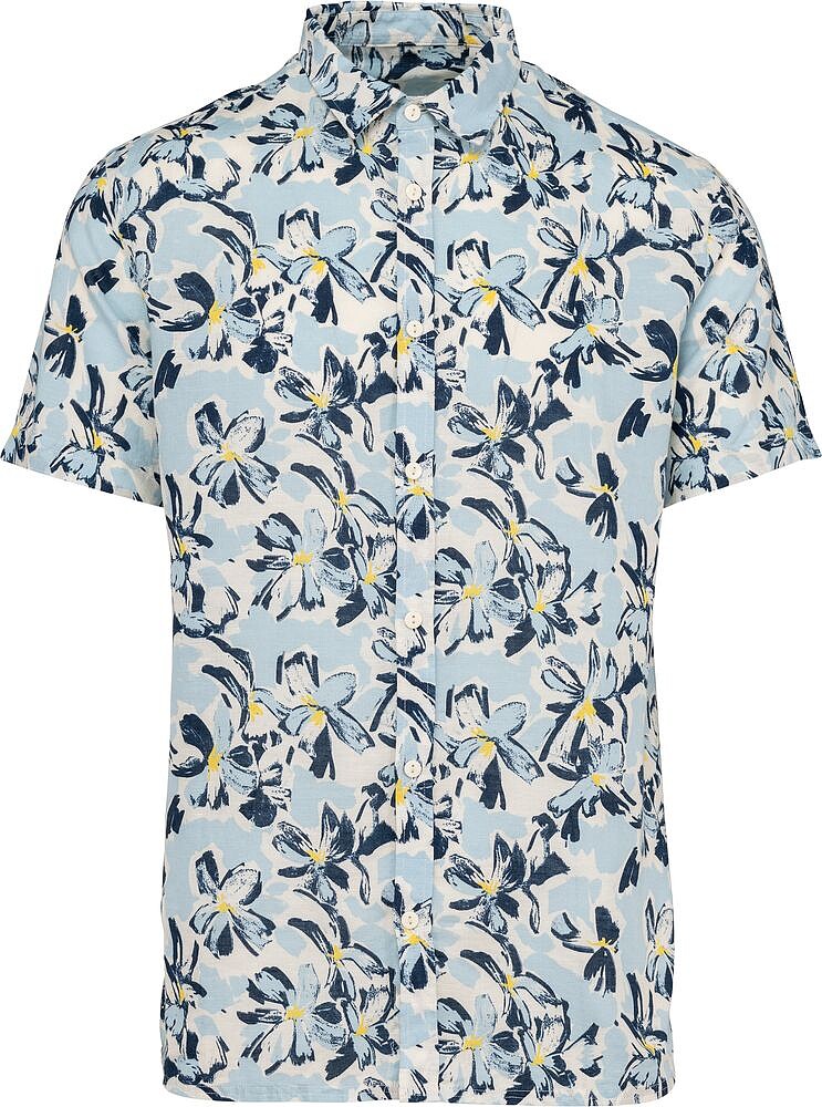 Camisa eco-responsável com padrão florido de homem NS530