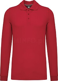 WK276CX Polo de manga comprida tam: 3XL cor: Red : WK. Desig...
