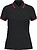 Polo de manga curta para mulher com riscas em contraste K273 - imagem 1