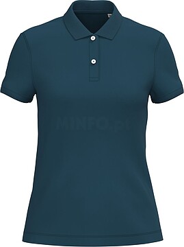 Polo eco-responsável em malha piqué de senhora NS208