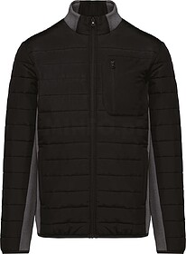 K6171 Blusão bimatéria de homem tam: L cor: Black/ Dark Gr...