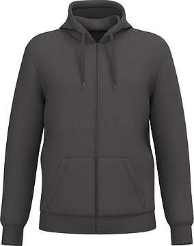 Sweatshirt reciclada com fecho e capuz unissexo K4042