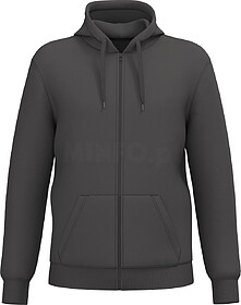 K4042 Sweatshirt reciclada com fecho e capuz unissexo tam: X...