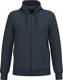 K4042 Sweatshirt reciclada com fecho e capuz unissexo tam: 3...
