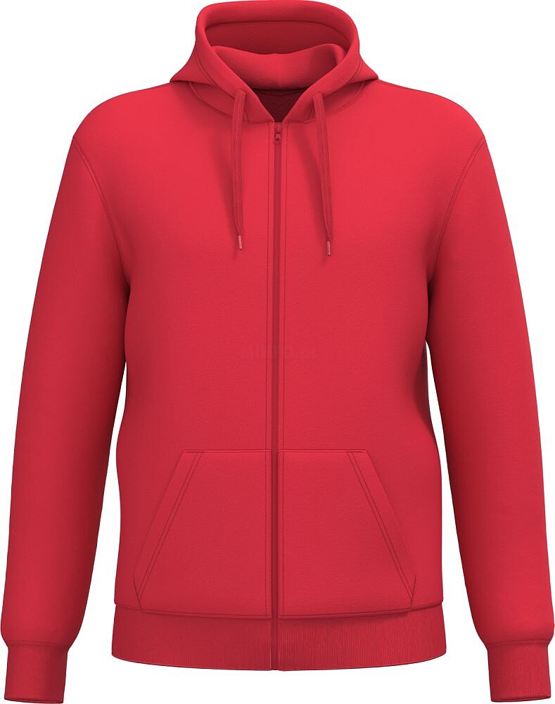 Sweatshirt reciclada com fecho e capuz unissexo K4042