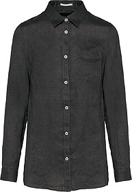 SP505 Camisa em linho de senhora tam: XL cor: Anthracite Gre...