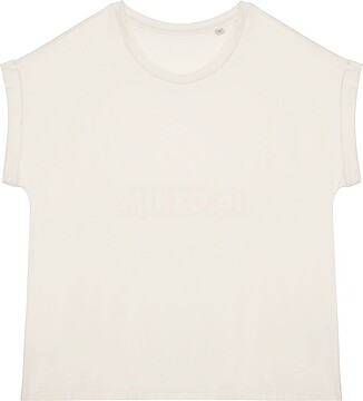 T-shirt eco-responsável com mangas com dobra de senhora NS309