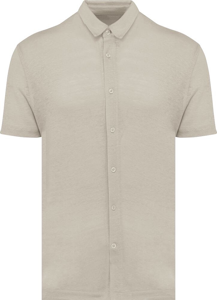 Camisa de manga curta em linho de homem SP517