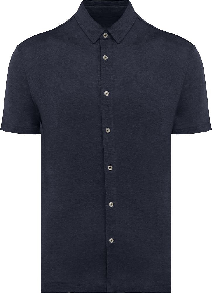 Camisa de manga curta em linho de homem SP517