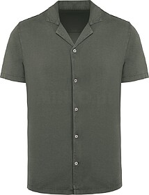 SP522 Camisa eco-responsável com aspecto lavado em jersey d...