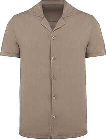 SP522 Camisa eco-responsável com aspecto lavado em jersey d...
