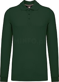WK276C Polo de manga comprida tam: XXL cor: Forest Green : W...