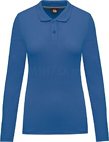 WK277C Polo de senhora manga comprida tam: M cor: Light Roya...